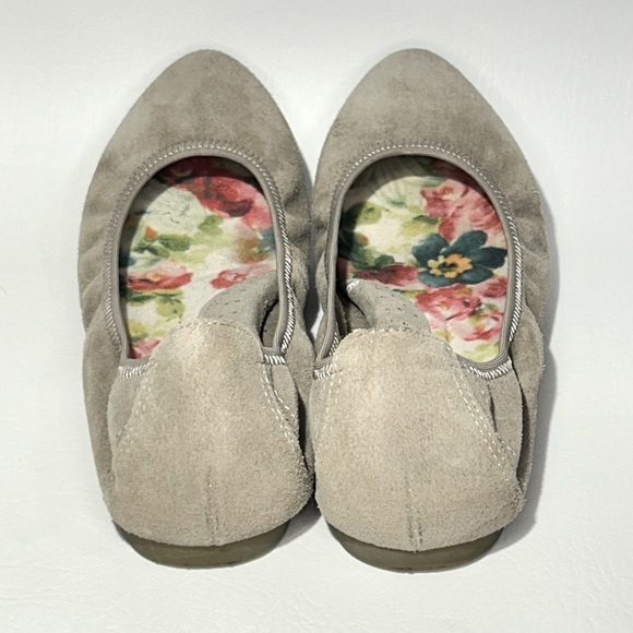 Born Rozalee Suede Elastic Taupe Tan Ballet‎ Flats Size 8 1/2 - Picture 4 of 6